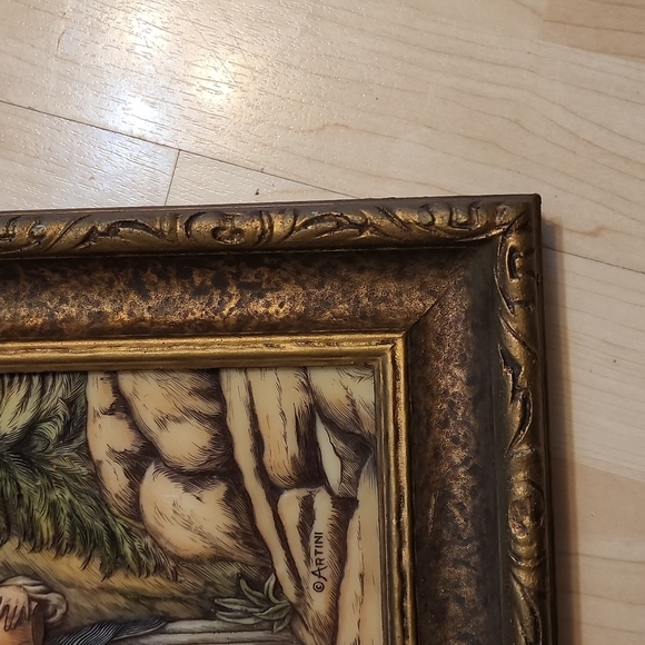 Artini Engraving Twin Hand Painted Etched 4-D - Picture 11 of 14